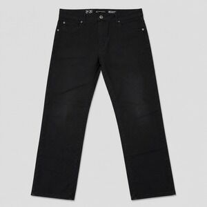 INC Berlin Slim Straight Jeans Mens 34x30 Black Stretch Denim Pants
